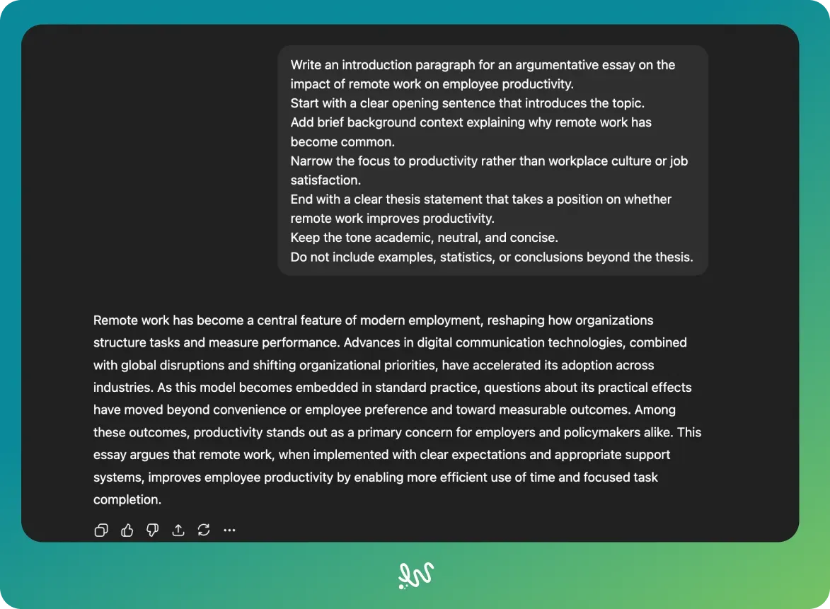 Using AI to Write Your Introduction Paragraph